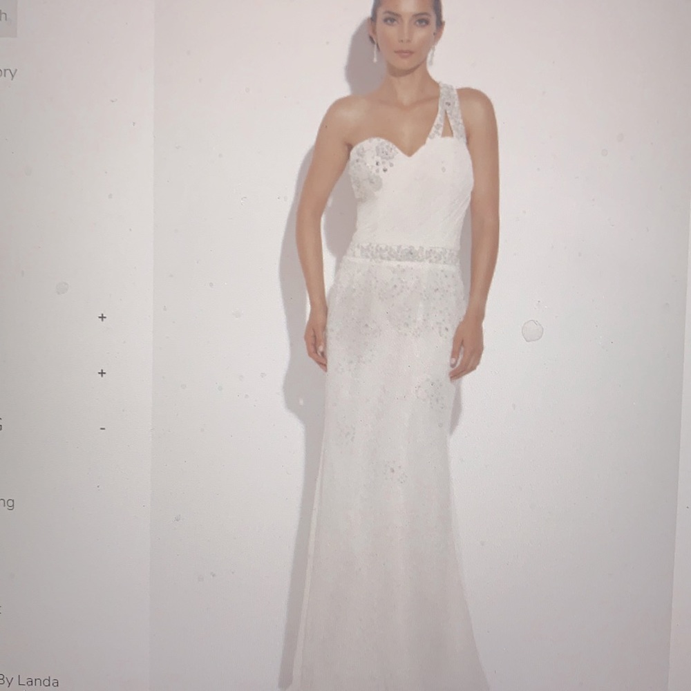 ❤️White/Ivory special occasion dress, size 10,NWT